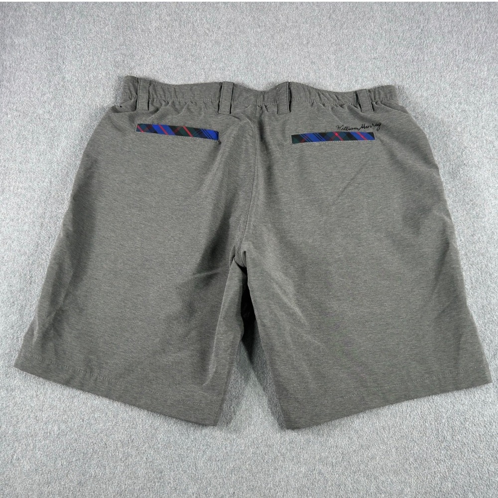 William Murray Shorts Mens 38 Gray Straight Golf Performance Stretch Casual 10"